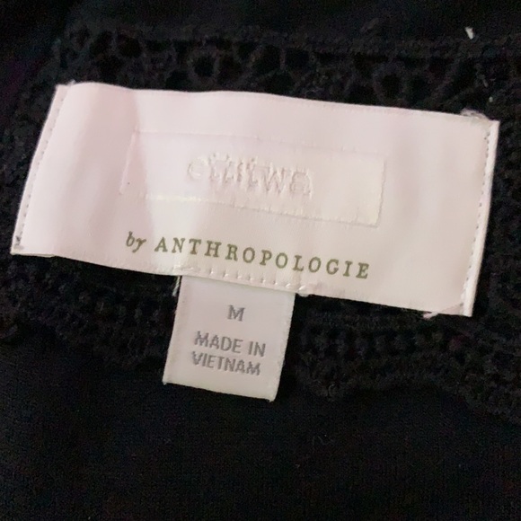 Ett: twa Anthropologie black and white sleeveless a line classic dress medium - Picture 5 of 5